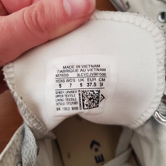 Converse Chuck Taylor All-Star high top white shoes - Picture 3 of 10